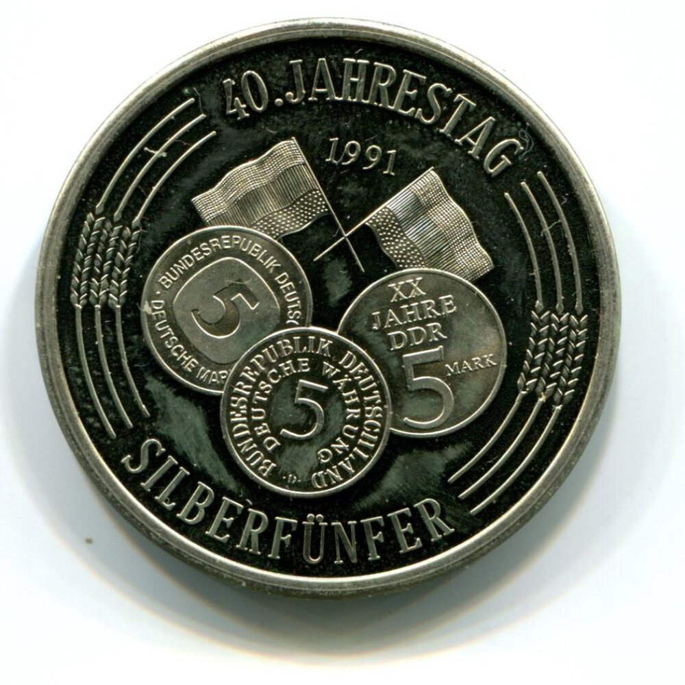 1991 Germany Silberfunfer Medal (b735-23)